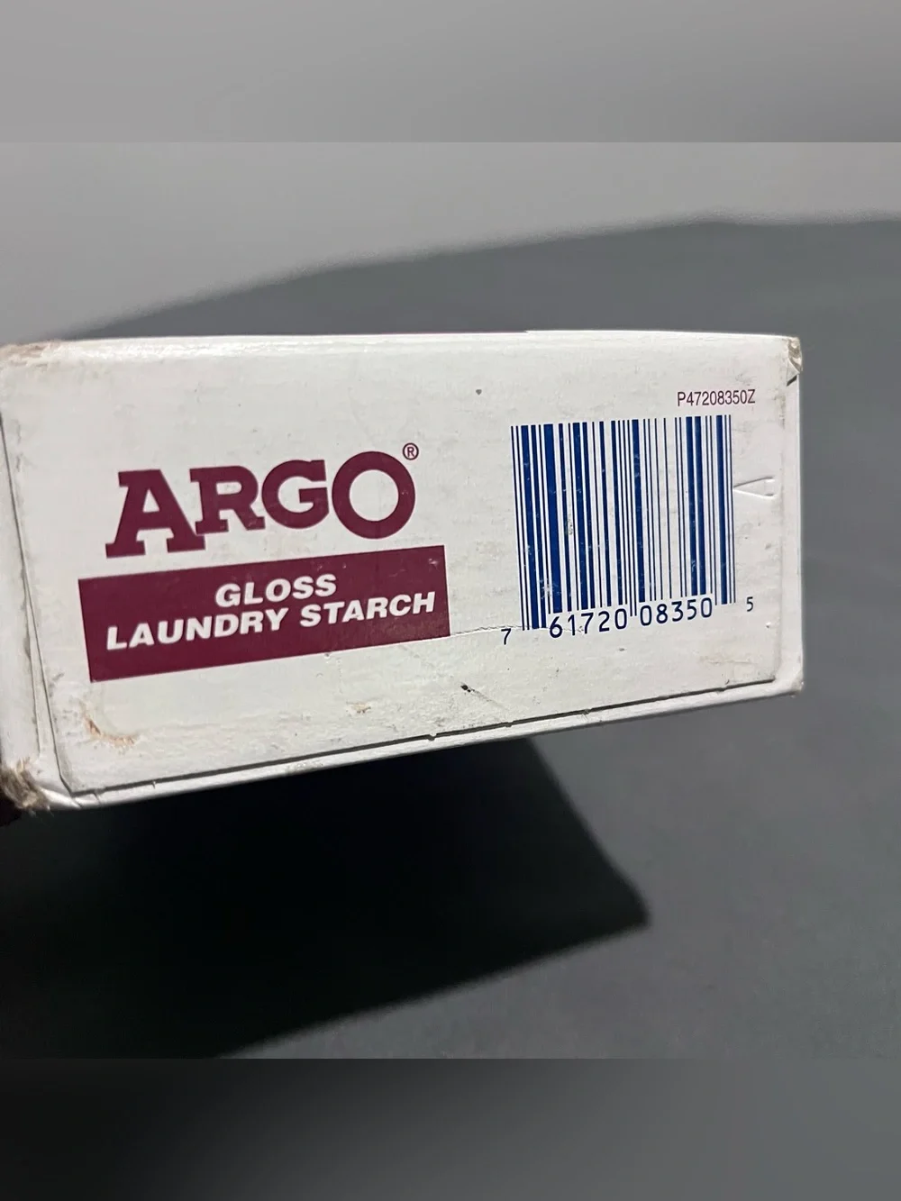 Argo Gloss Laundry Starch Crisp Finish 16 oz Discontinued Red Box NOS Vtg NWT